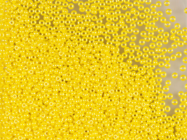 Mostacilla Checa Amarillo Perlado