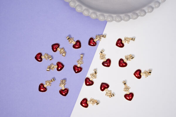 Dije Rhodium Sagrado Corazon Detente Dor DA2008-1