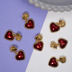 Dije Rhodium Sagrado Corazon Detente Dor DA20013-1