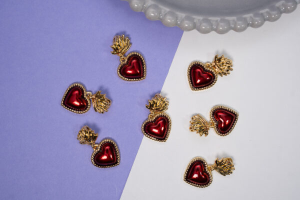 Dije Rhodium Sagrado Corazon Detente Dor DA20013-1