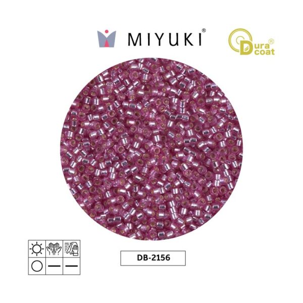 Miyuki Delica Silver Lined Orchid Duracoat