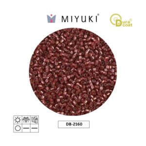 Miyuki Delica Silver Lined Magenta Duracoat