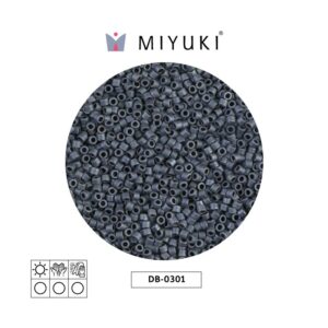 Miyuki Delica Matte Gunmetal