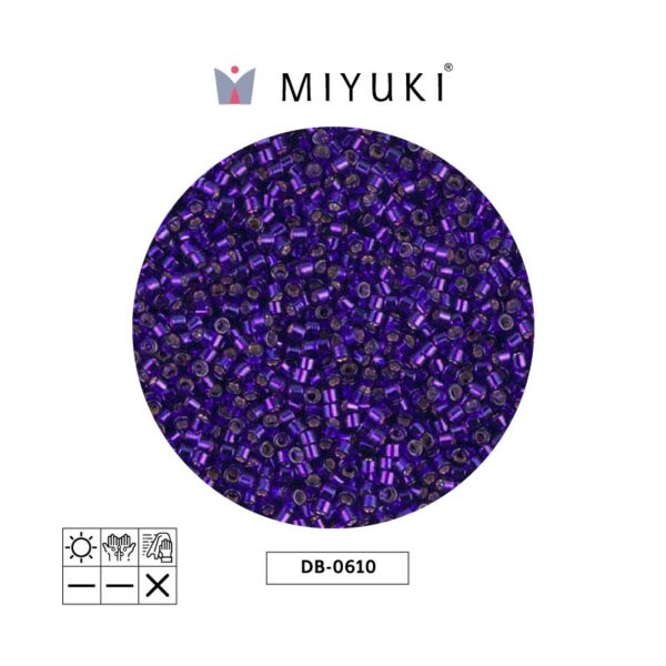 Miyuki Delica Silve Ld Dk Violet