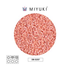 Miyuki Delica Opaco Tea Rose Luster