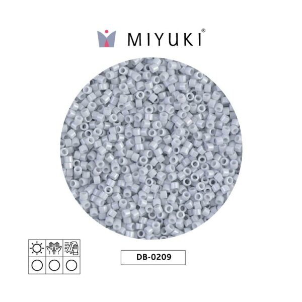Miyuki Delica Opaco Gris Claro