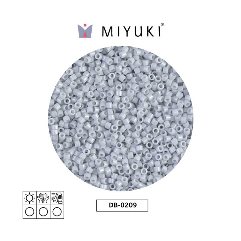 Miyuki Delica Opaco Gris Claro