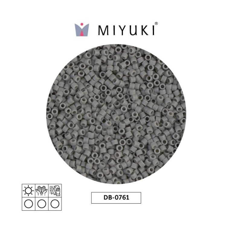 Miyuki Delica Mate Opaco Grey