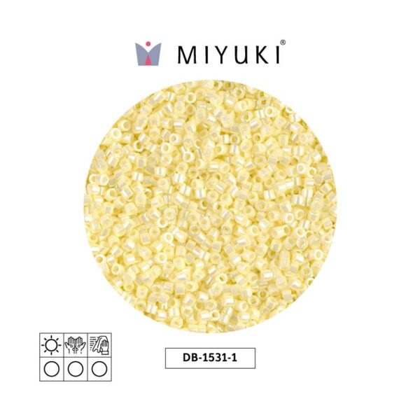 Miyuki Delica Opaque Pale Yellow Ceylon