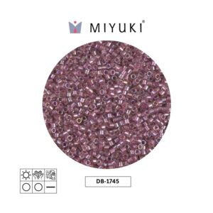 Miyuki Delica Sparling Antique Rose Lined Crystal