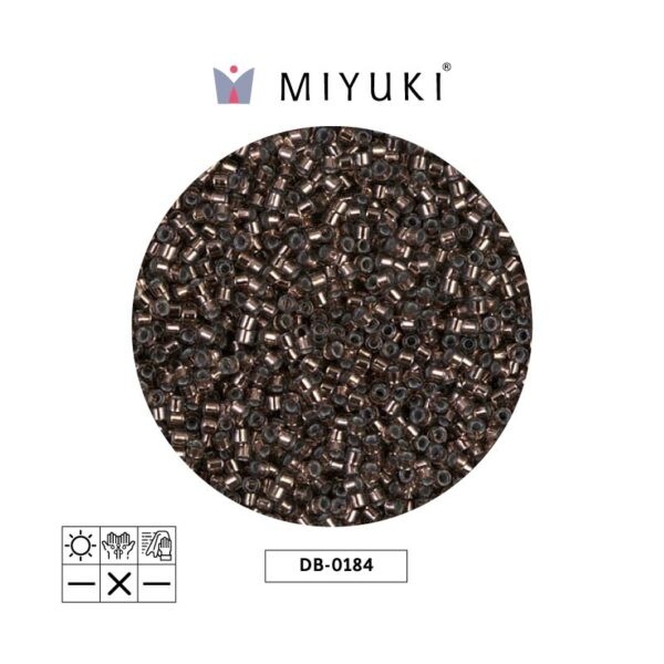 Miyuki Delica Silver Lined Dark Taupe
