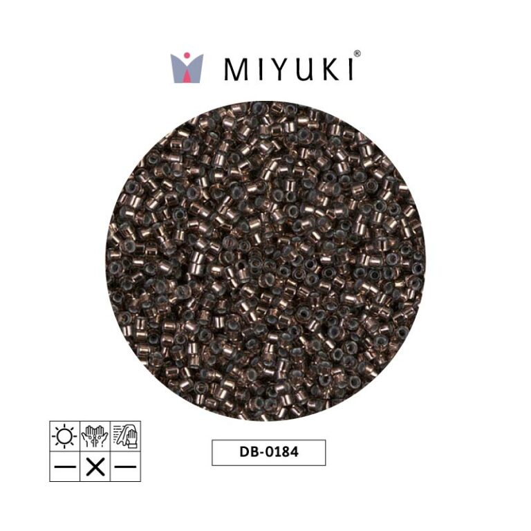Miyuki Delica Silver Lined Dark Taupe
