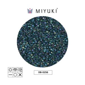 Miyuki Delica Lined Emerald AB