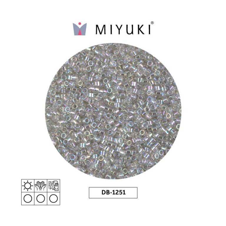 Miyuki Delica Transparent Grey Mist AB