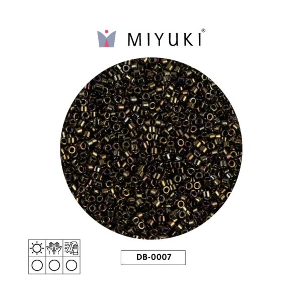 Miyuki Delica Metallic Brown AB