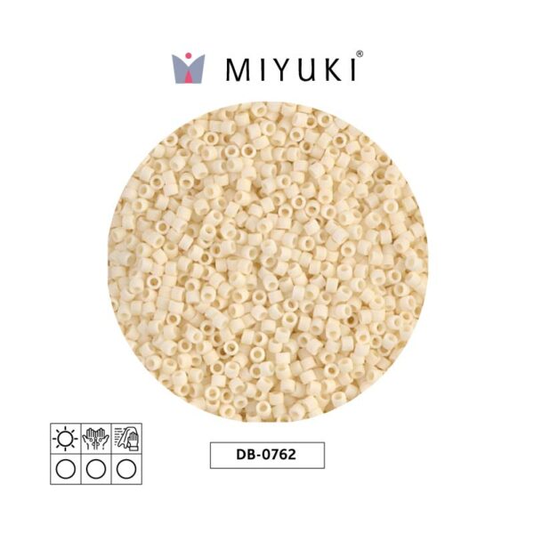 Miyuki Delica Mate Opaco Dark Cream