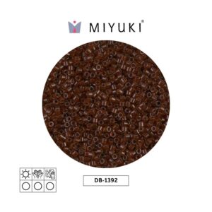 Miyuki Delica Dark Topaz Lined Rootbeer