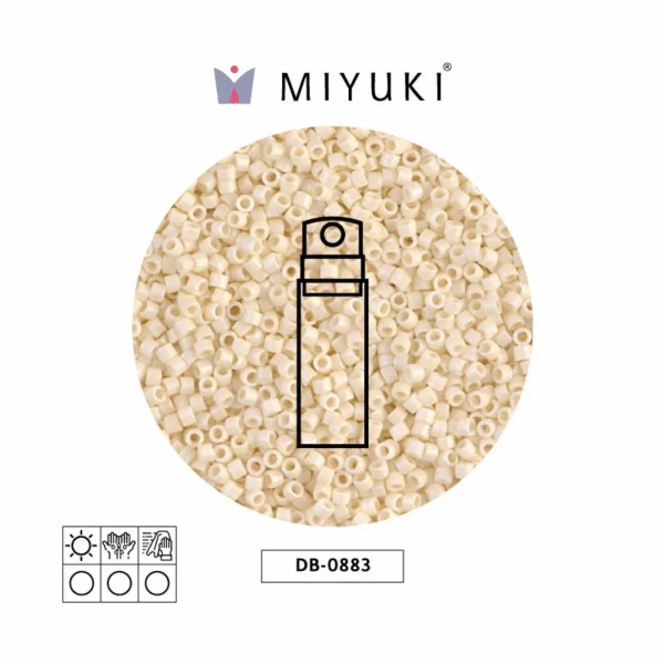 Miyuki Delica Opaco Mate Beige Marfil