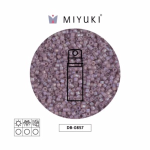 Miyuki Delica Transparente AB Light Amatista