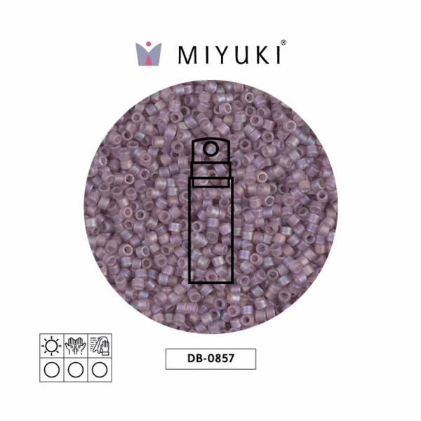 Miyuki Delica Transparente AB Light Amatista