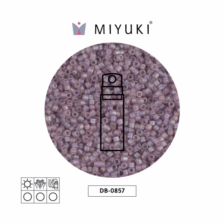 Miyuki Delica Transparente AB Light Amatista