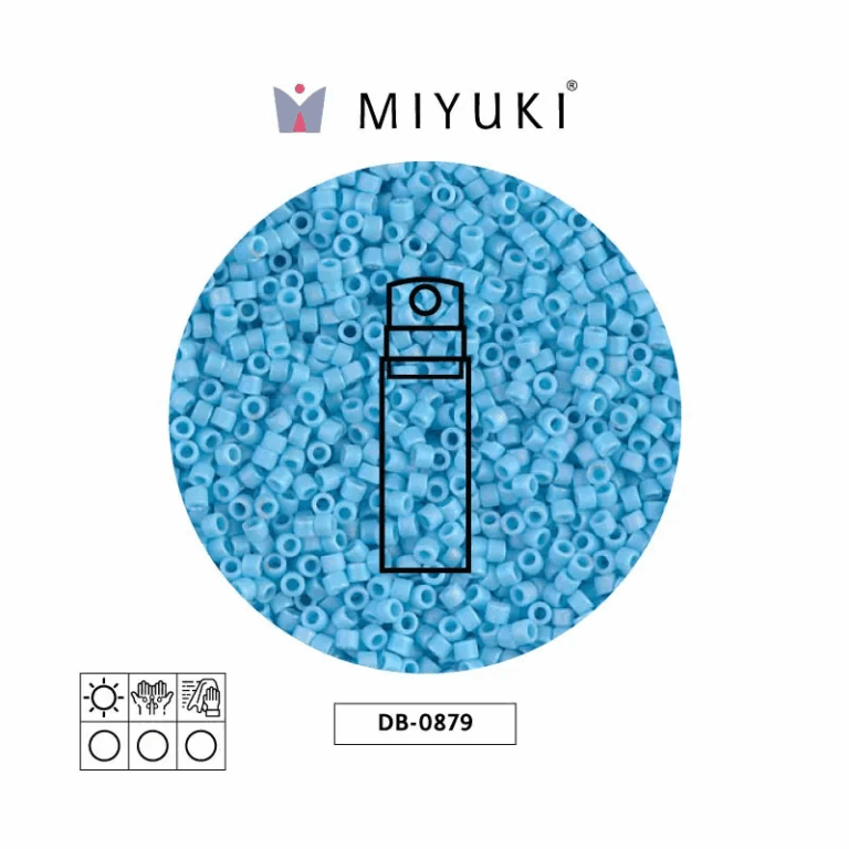 Miyuki Delica Opaco Mate Azul Turquesa