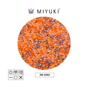 Miyuki Delica Luminous Orange Mix