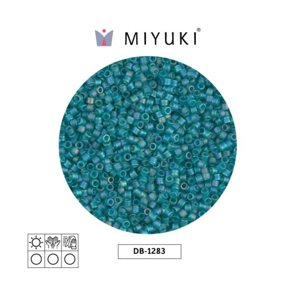 Miyuki Delica Opaco Mate Transparente Teal AB