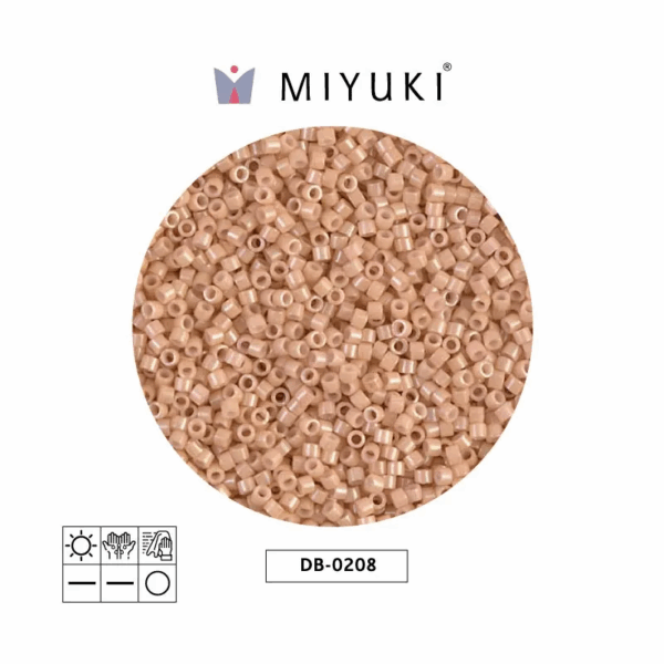 Miyuki Delica Opaque Tan Luster