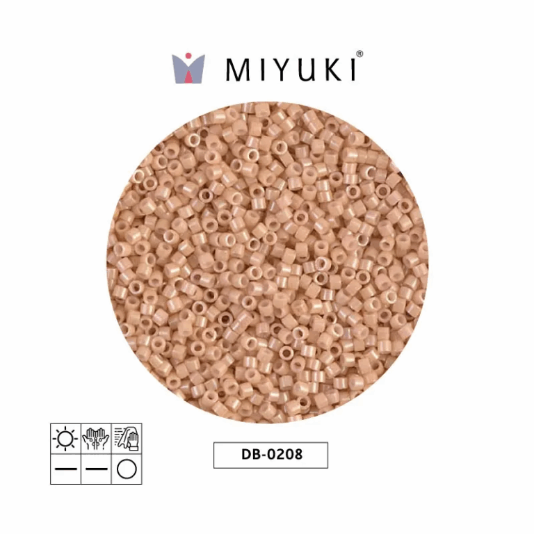 Miyuki Delica Opaque Tan Luster
