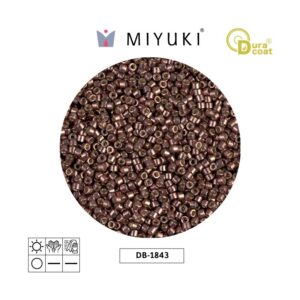 Miyuki Delica Galvanizado Mauve Mate Duracoat