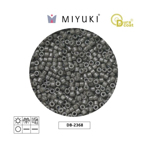 Miyuki Delica Duracoat Op Charcoal