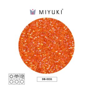 Miyuki Delica Transparente Orange