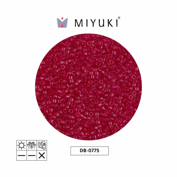Miyuki Delica Mate Transparente Scarlet