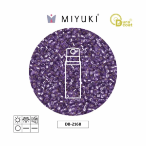 Miyuki Delica Silver Lined Orchid Duracoat