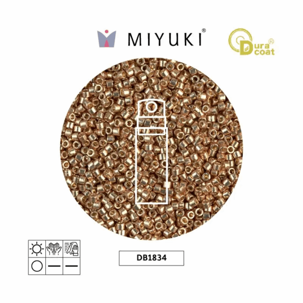 Miyuki Delica Galvanizado Champagne Duracoat