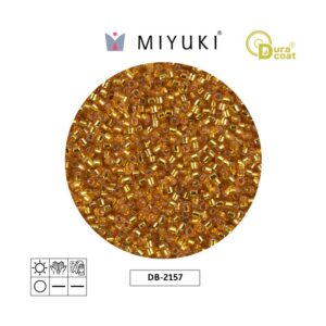 Miyuki Delica Silver Lined Orange