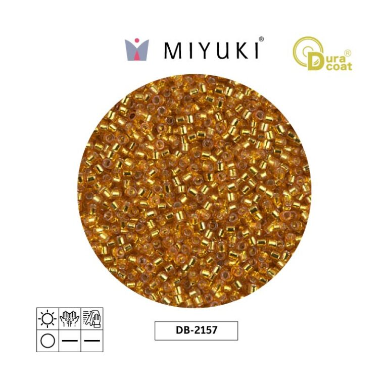 Miyuki Delica Silver Lined Orange