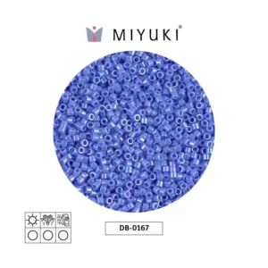 Miyuki Delica Opaque Medium Blue AB