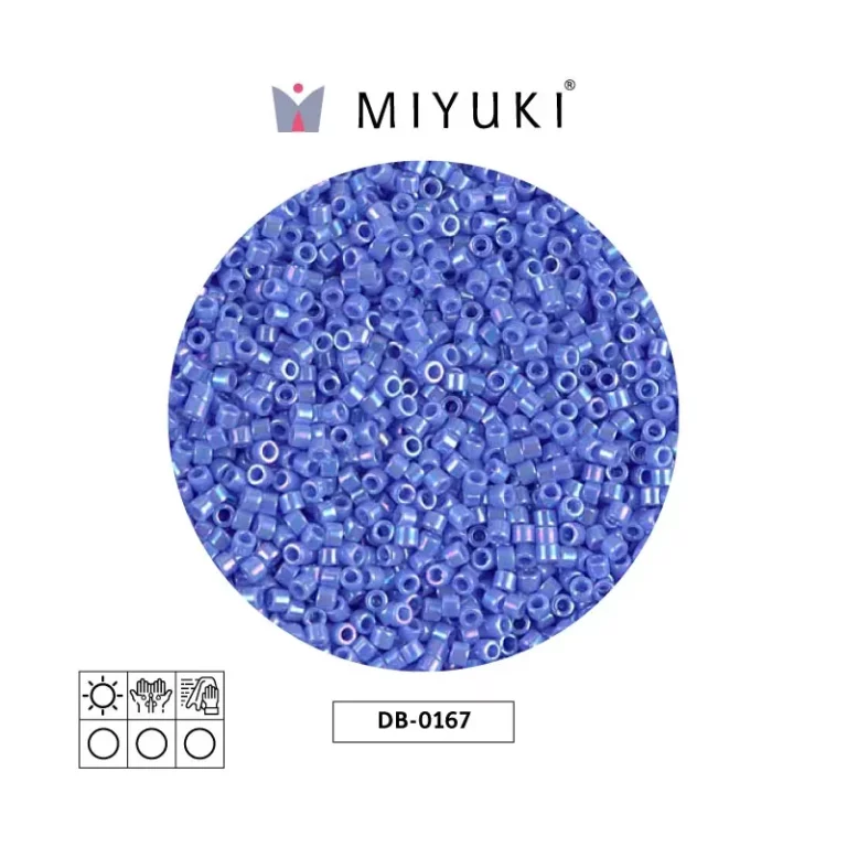 Miyuki Delica Opaque Medium Blue AB DB0167