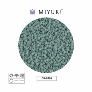 Miyuki Delica Mat Metal Seafoam
