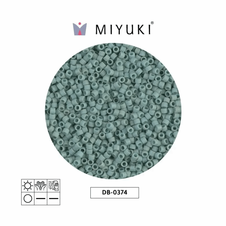 Miyuki Delica Mat Metal Seafoam