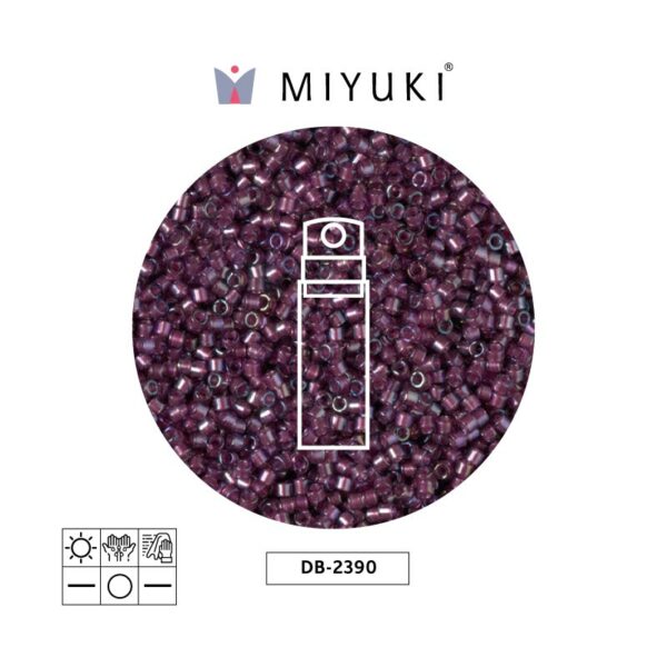 Miyuki Delica Silver Lined Brandy