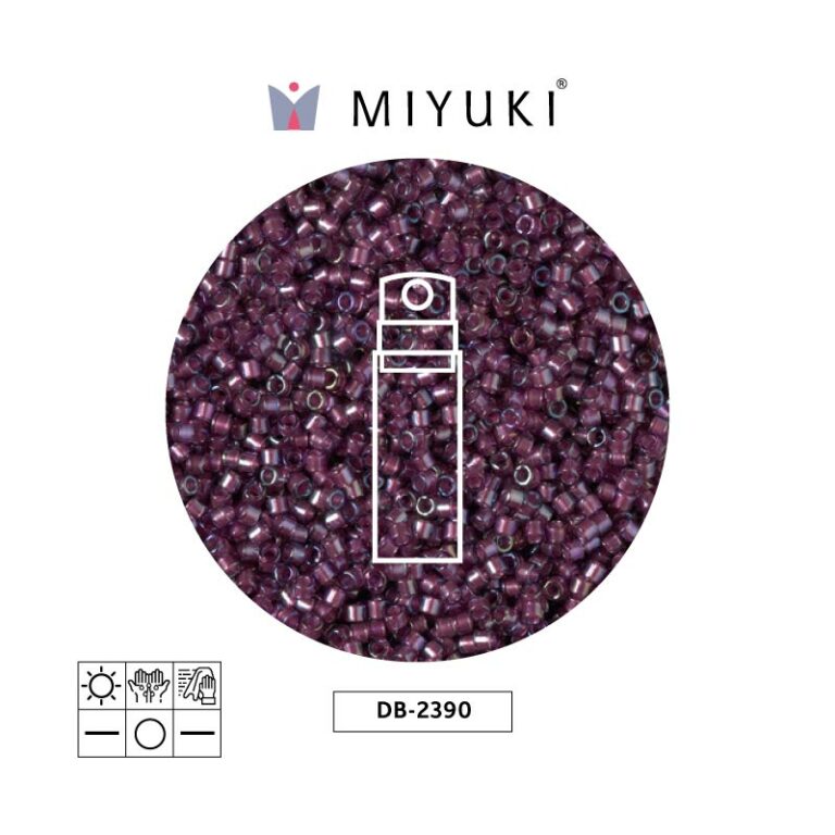 Miyuki Delica Silver Lined Brandy
