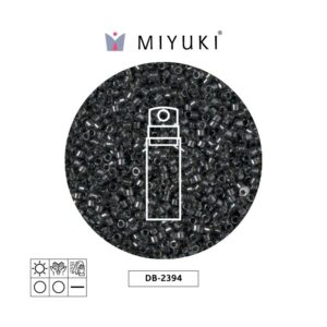 Miyuki Delica Transparente Linea Steel