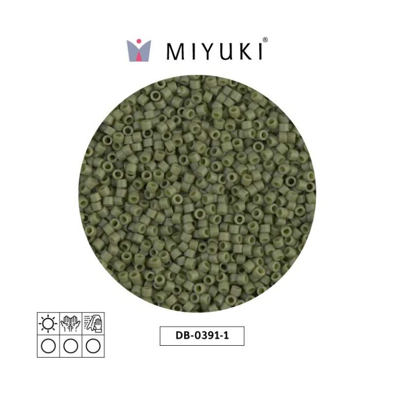 Miyuki Delica Opaco Mate Verde