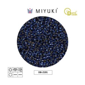 Miyuki Delica Silver Lined Navy Duraco