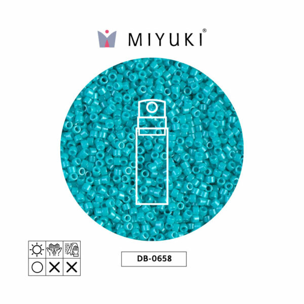 Miyuki Delica Azul Turquesa Opaco