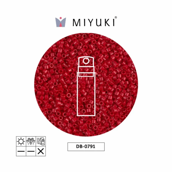 Miyuki Delica Opaque Red