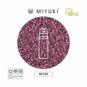 Miyuki Delica Silver Lined Rosebud Matte